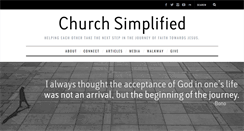 Desktop Screenshot of churchsimplified.com