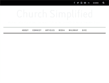 Tablet Screenshot of churchsimplified.com